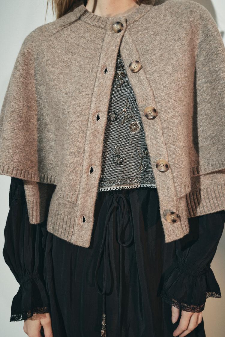 Lily™ | Knit Cape Jacket