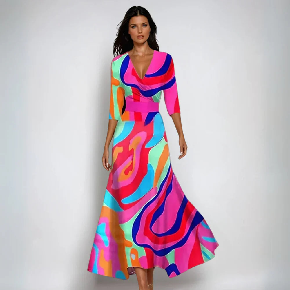Emily™ | Chic Floral Wrap Dress