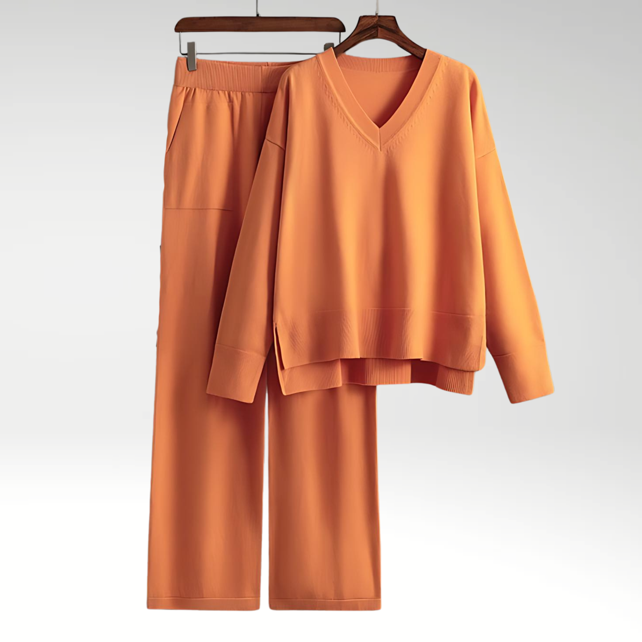 Jade™ | Luxury Two-Piece V-Neck Set