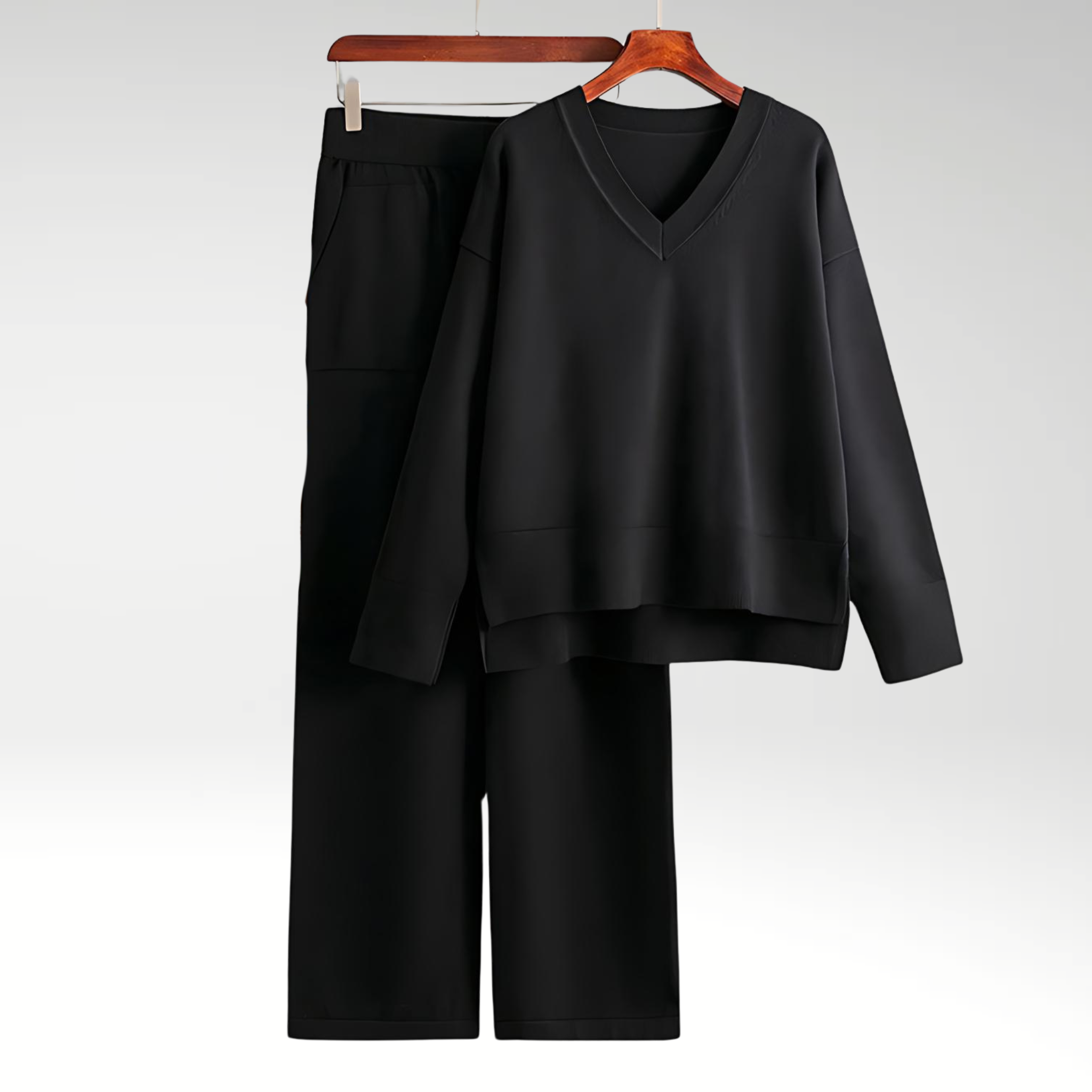 Jade™ | Luxury Two-Piece V-Neck Set