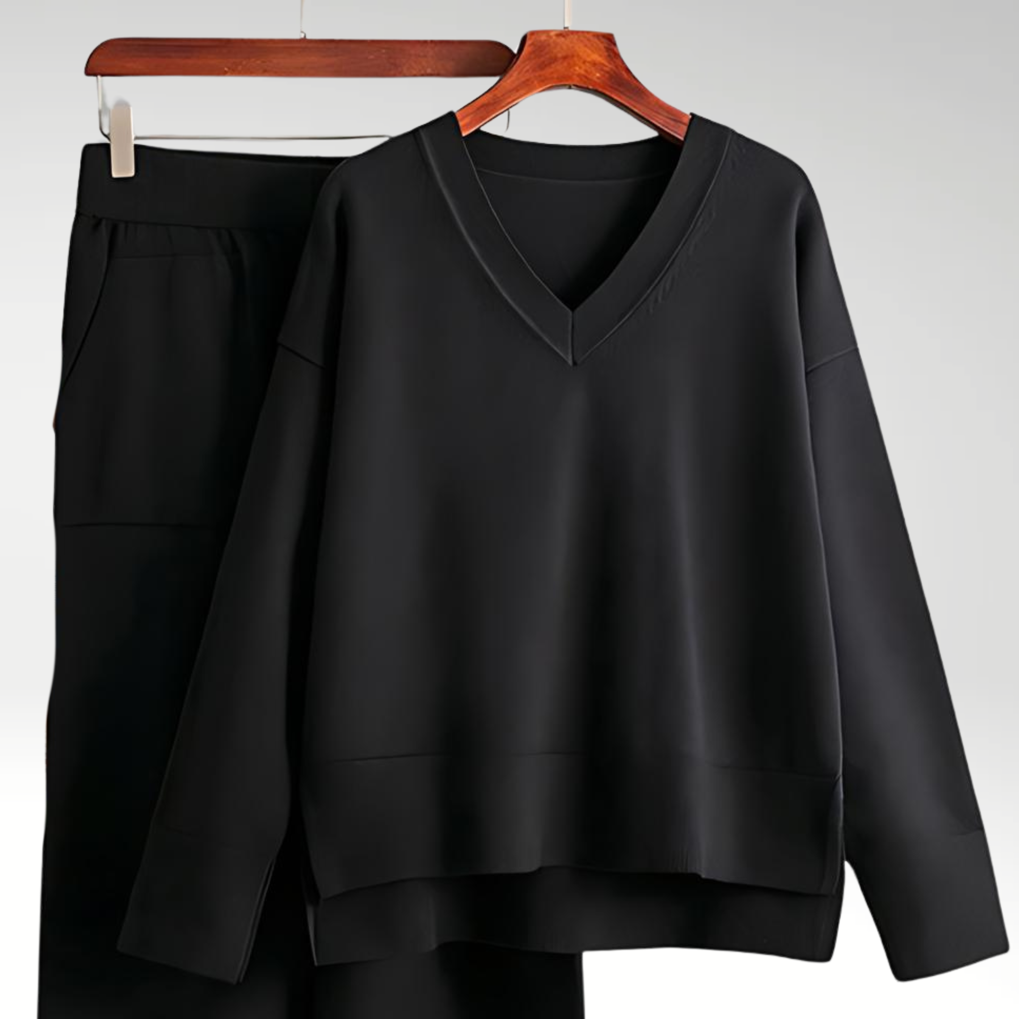 Jade™ | Luxury Two-Piece V-Neck Set