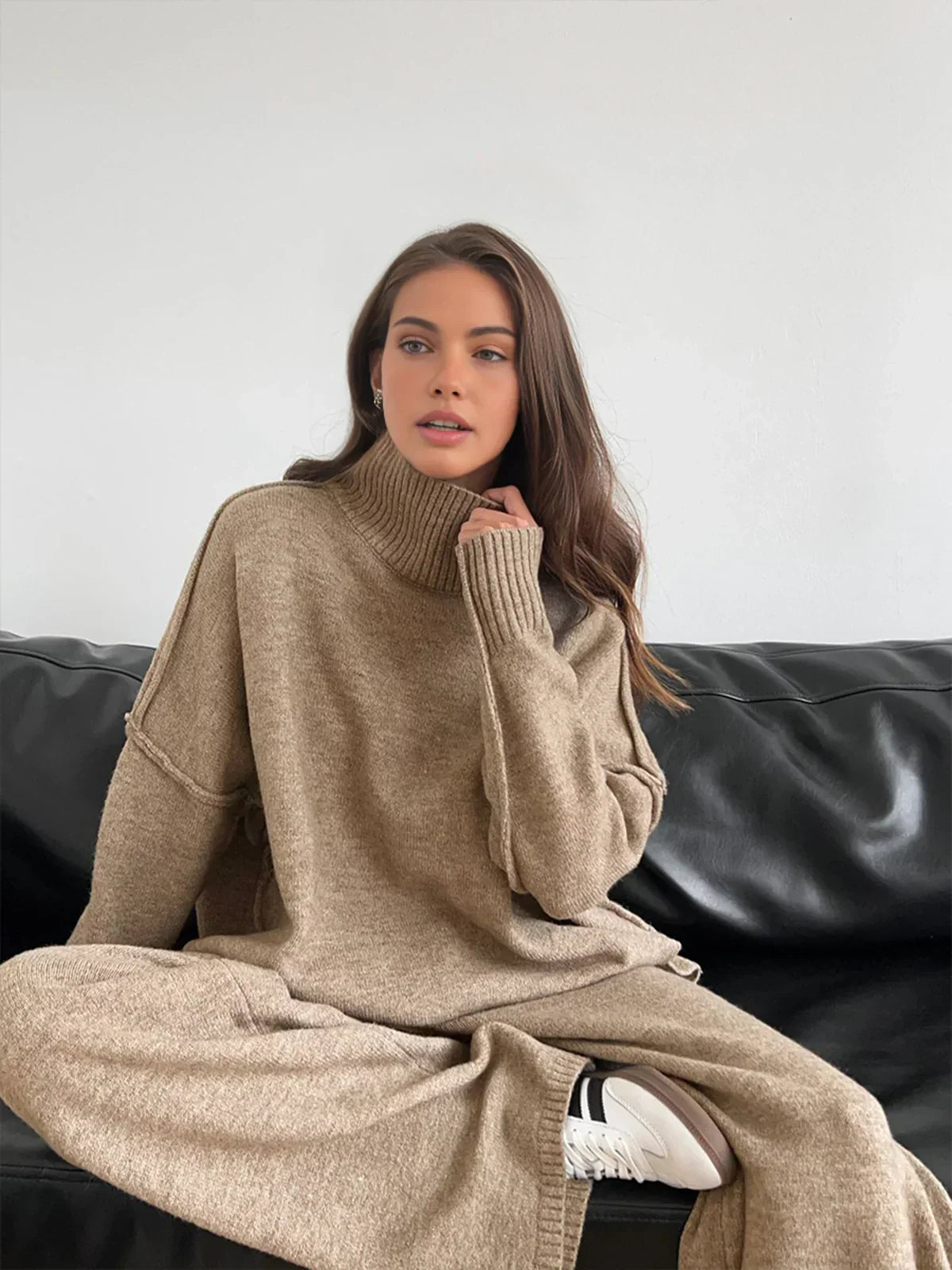 Claire™ | Turtleneck Knit and Pants Set