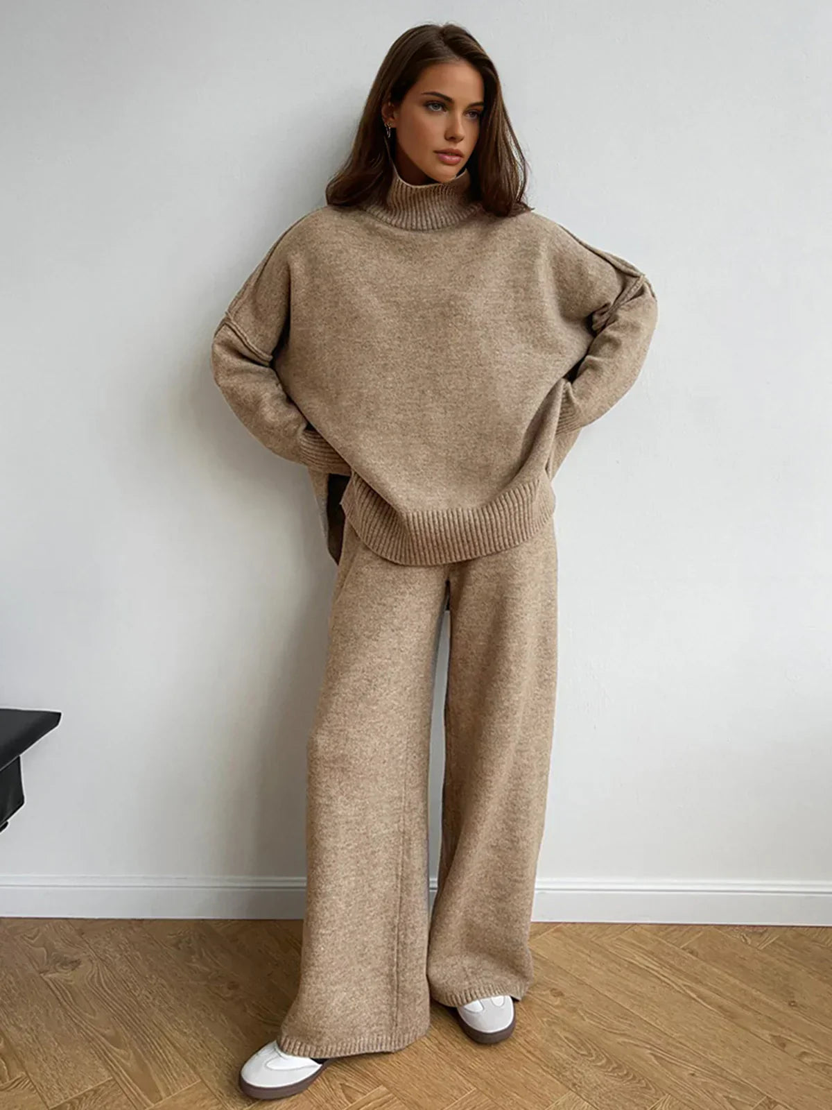 Claire™ | Turtleneck Knit and Pants Set