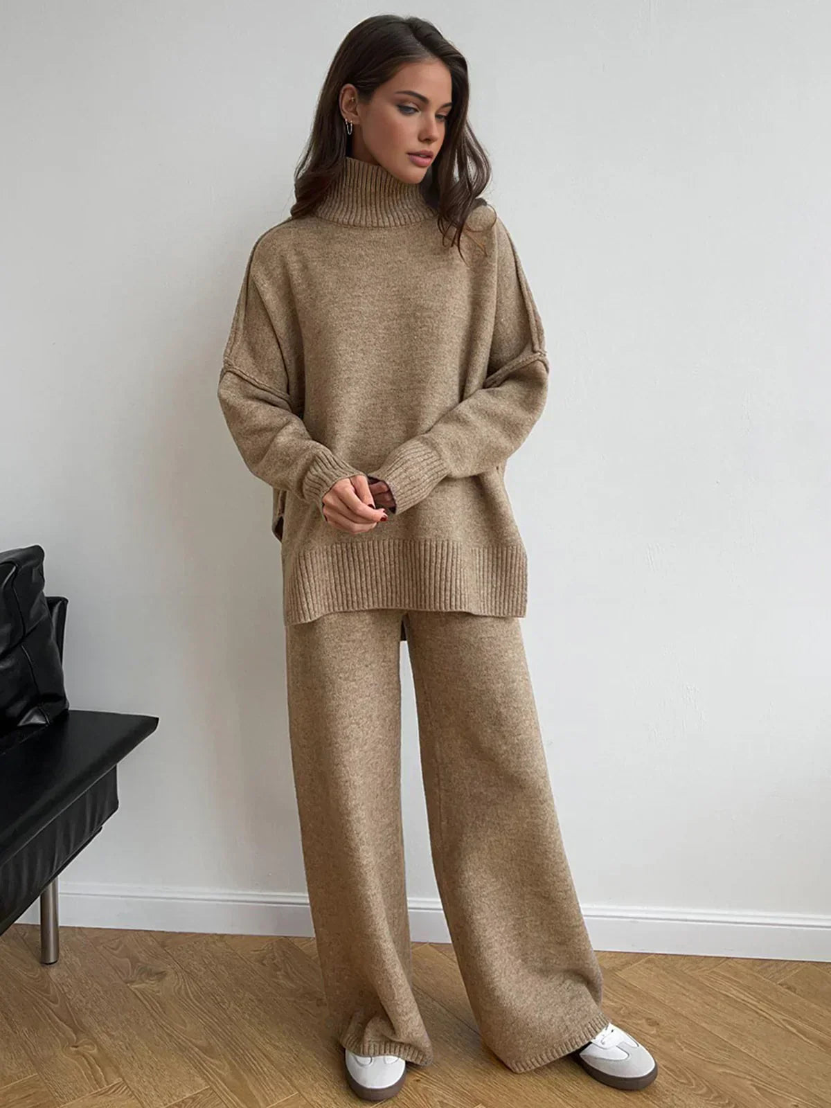 Claire™ | Turtleneck Knit and Pants Set