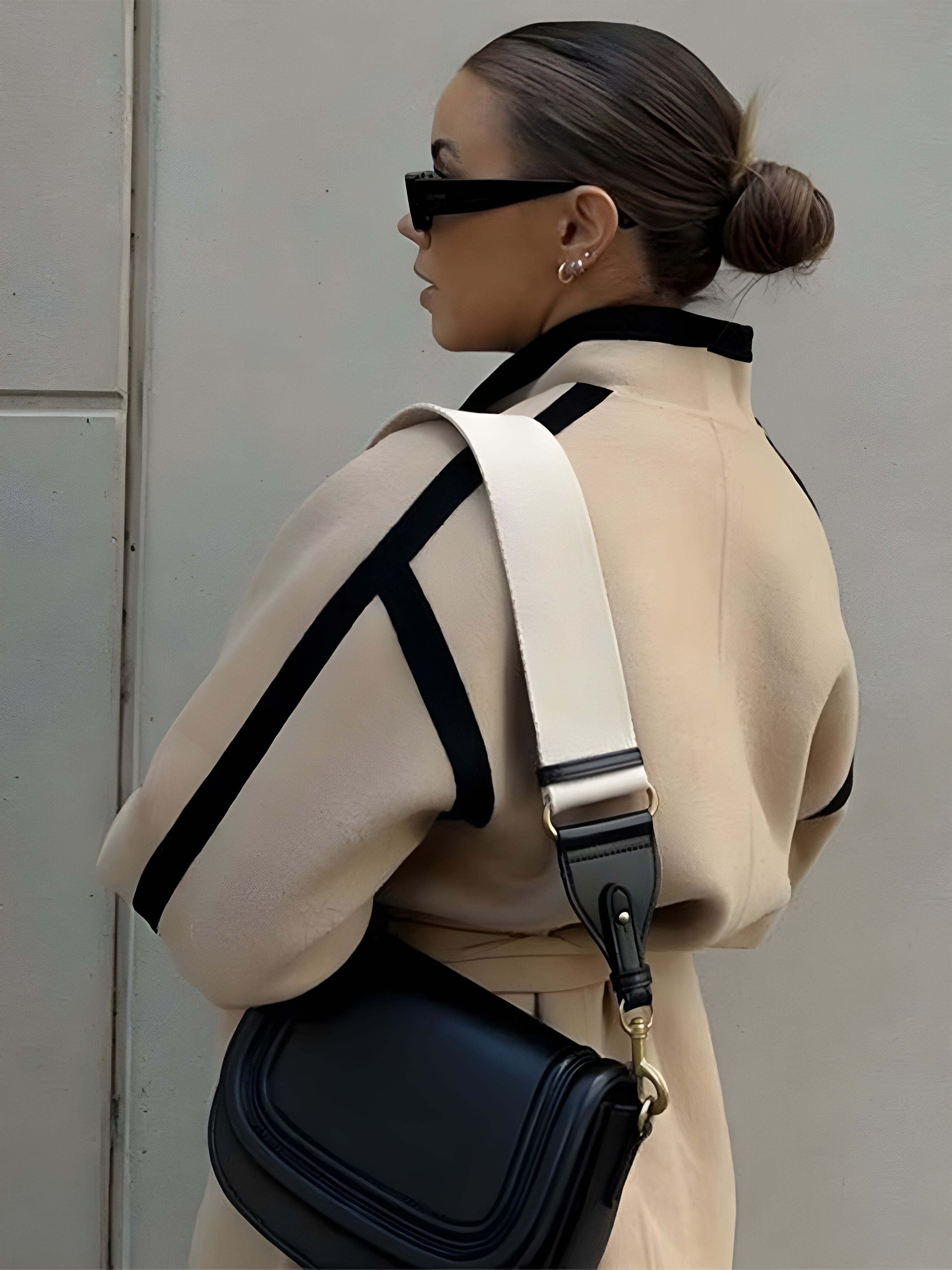 Jasmine™ | Striped Wool Coat