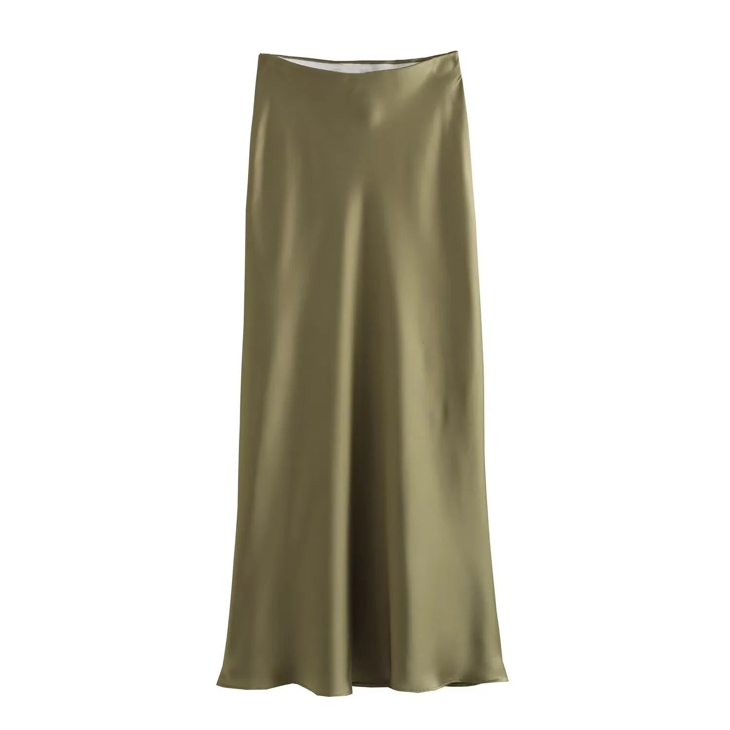 Angelina™ | Elegant Satin Midi Skirt