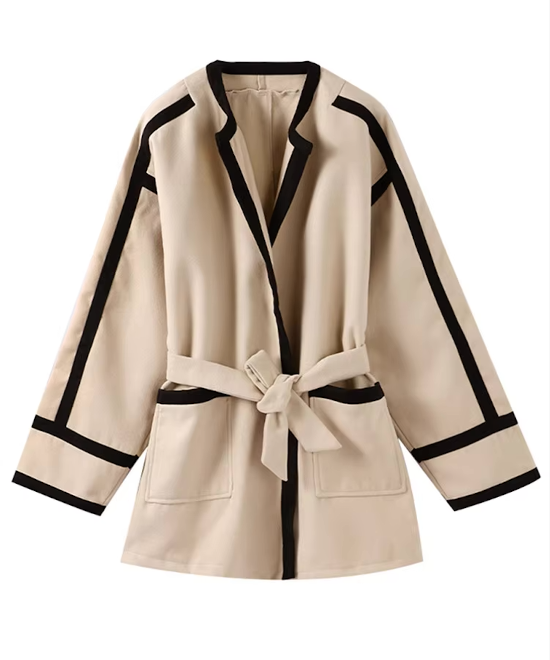 Jasmine™ | Striped Wool Coat
