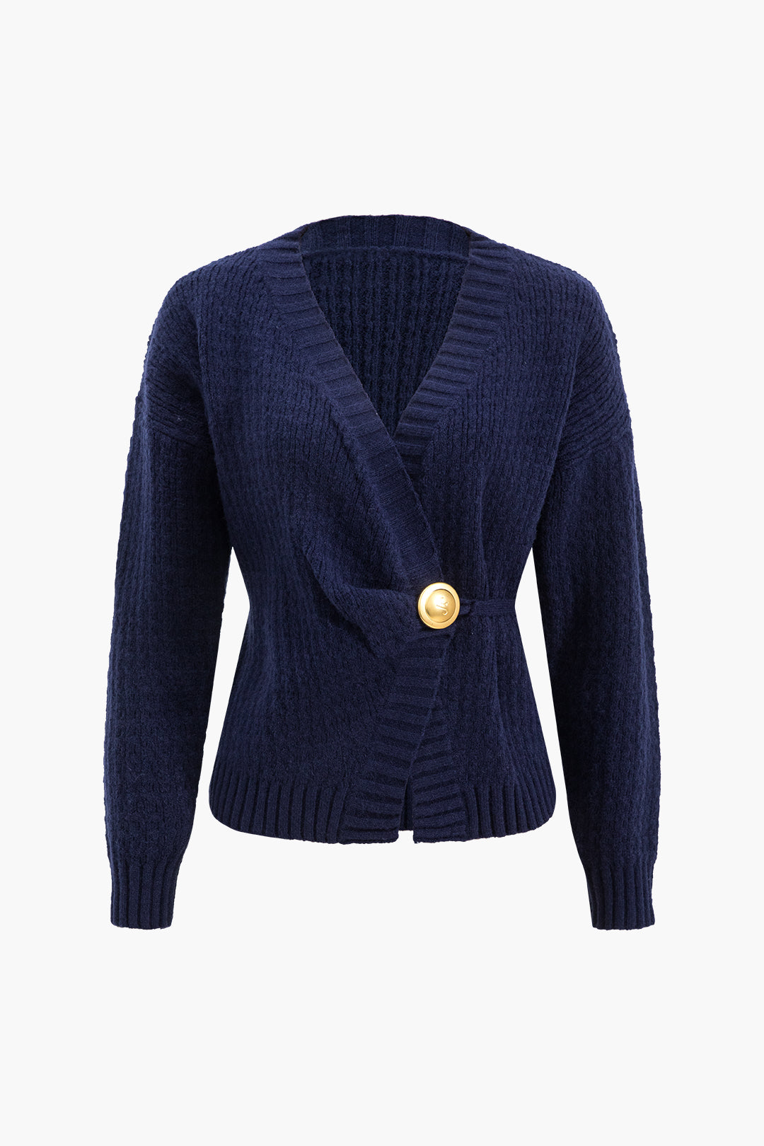 Alicia™ | Knit Button V-neck Cardigan