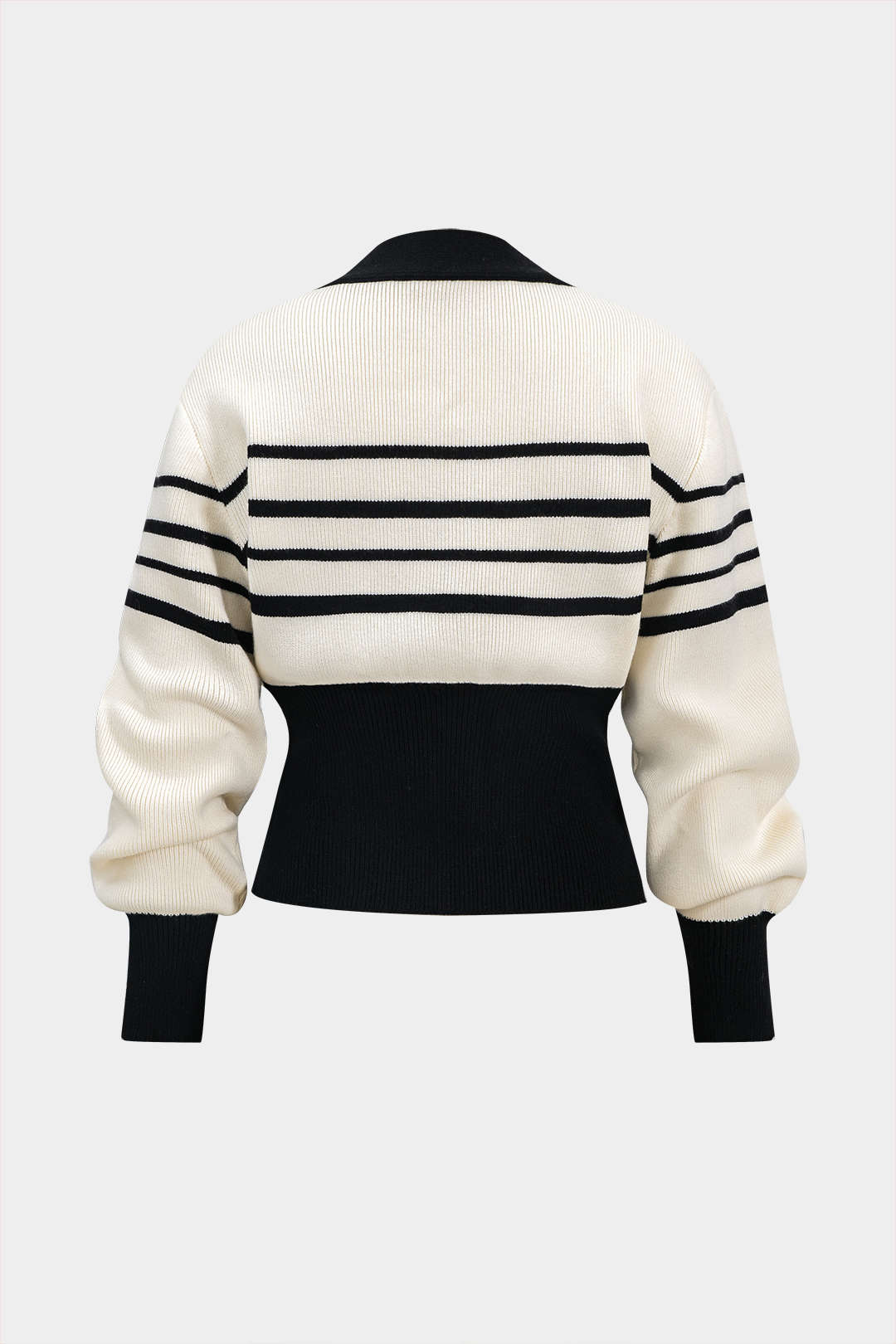 Angela™ | Contrast Knit Metallic Button Cardigan