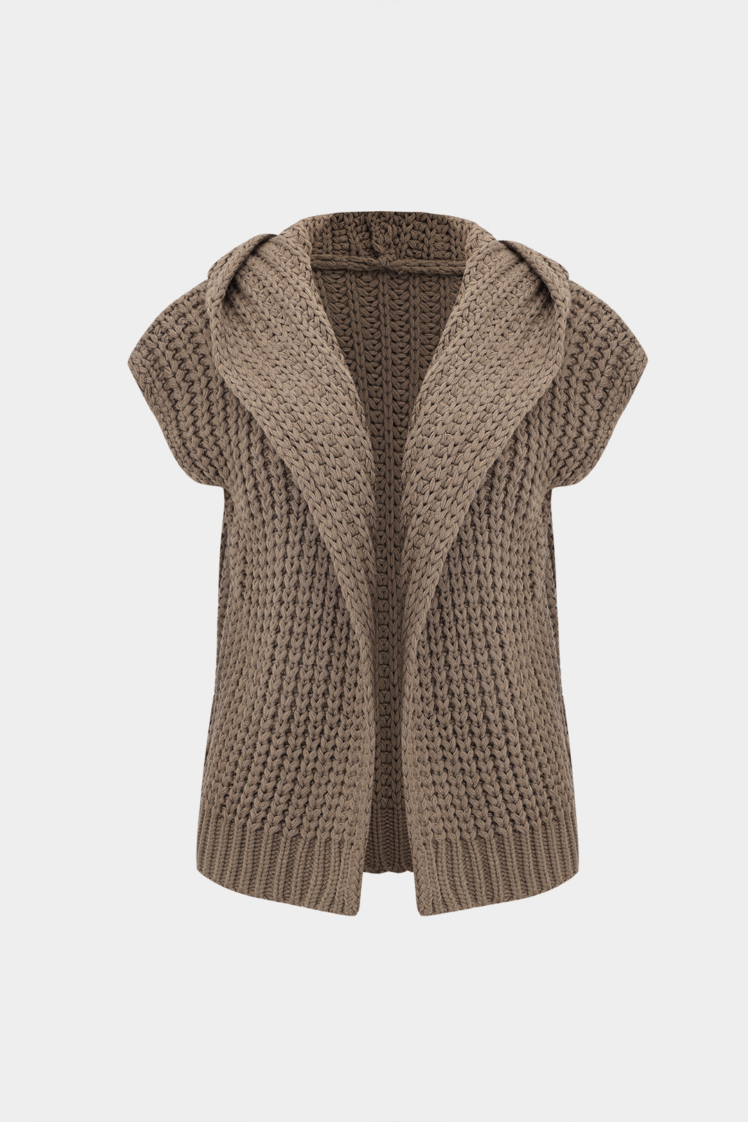 Anna™ | Knit Hooded Short Sleeve Cardigan