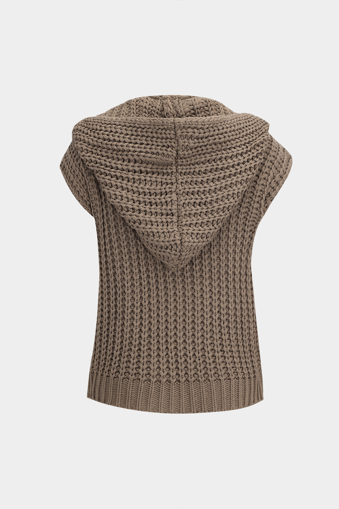 Anna™ | Knit Hooded Short Sleeve Cardigan