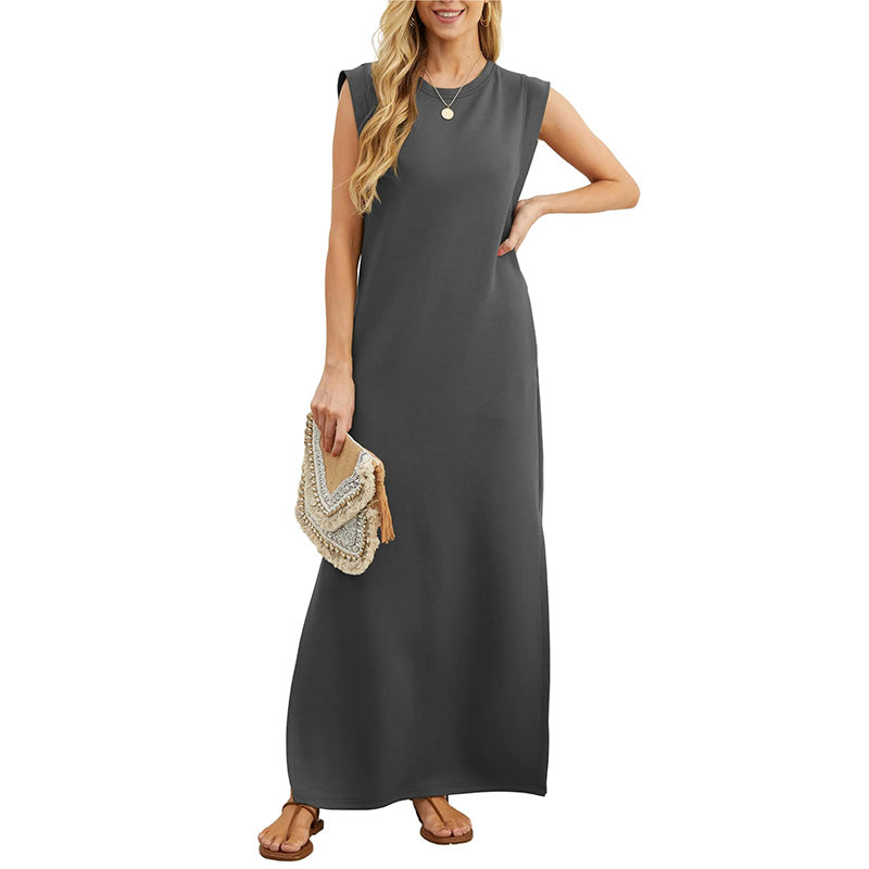 Emma™ | Flowing Anti-Crease Maxi Dress